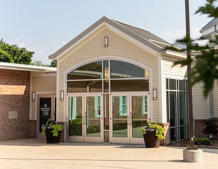 Main entrance of Robinson Township Christian School