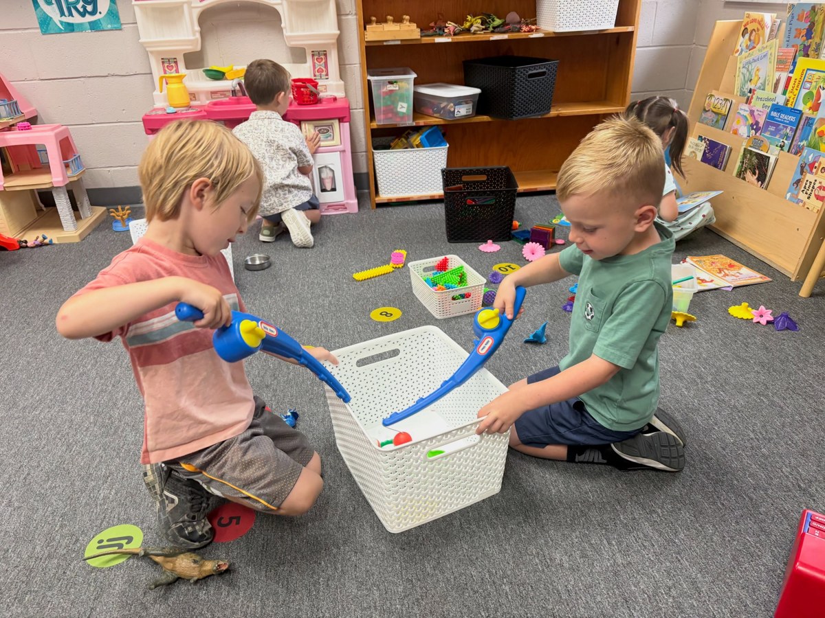RTCS preschoolers playing together in their classroom